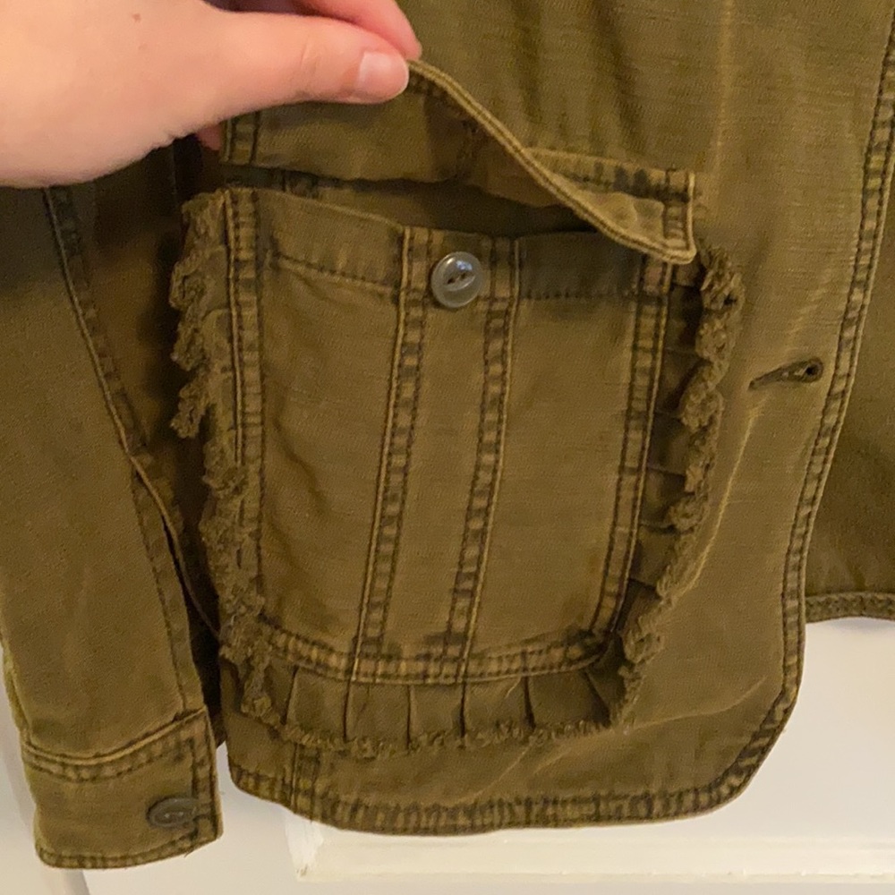Anthropologie Ruffle Field Jacket - Picture 5 of 8